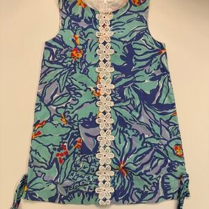 Lilly Pulitzer Girls Shift Dress, size 6 Mai Tai